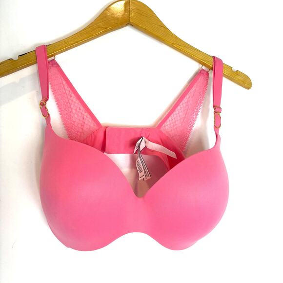 Victoria's Secret - Perfect Shape Padded Convertible Bra with Lace-Hot Pink- 38D - Picture 1 of 9